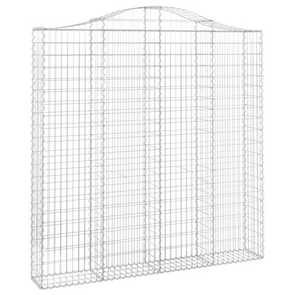 Cesti Gabbioni ad Arco 13 pz 200x30x200/220 cm Ferro Zincato
