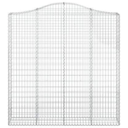 Cesti Gabbioni ad Arco 15 pz 200x30x200/220 cm Ferro Zincato
