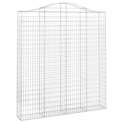 Cesti Gabbioni ad Arco 15 pz 200x30x220/240 cm Ferro Zincato