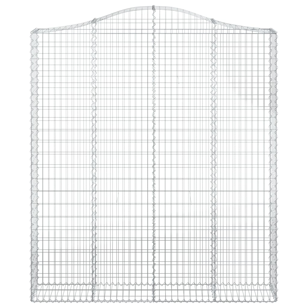 Cesti Gabbioni ad Arco 15 pz 200x30x220/240 cm Ferro Zincato