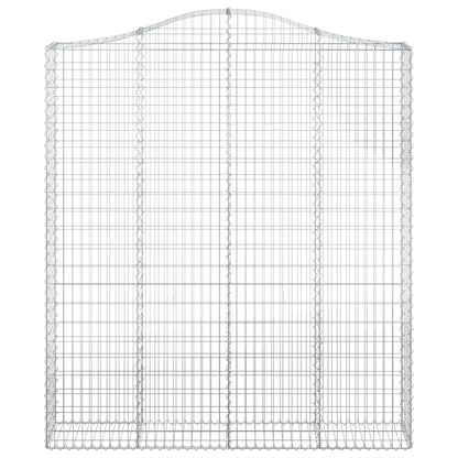 Cesti Gabbioni ad Arco 15 pz 200x30x220/240 cm Ferro Zincato