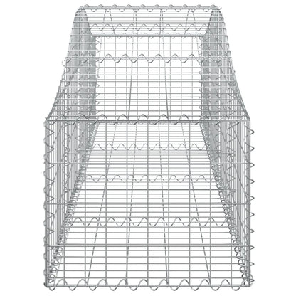 Cesti Gabbioni ad Arco 10 pz 200x50x40/60 cm Ferro Zincato