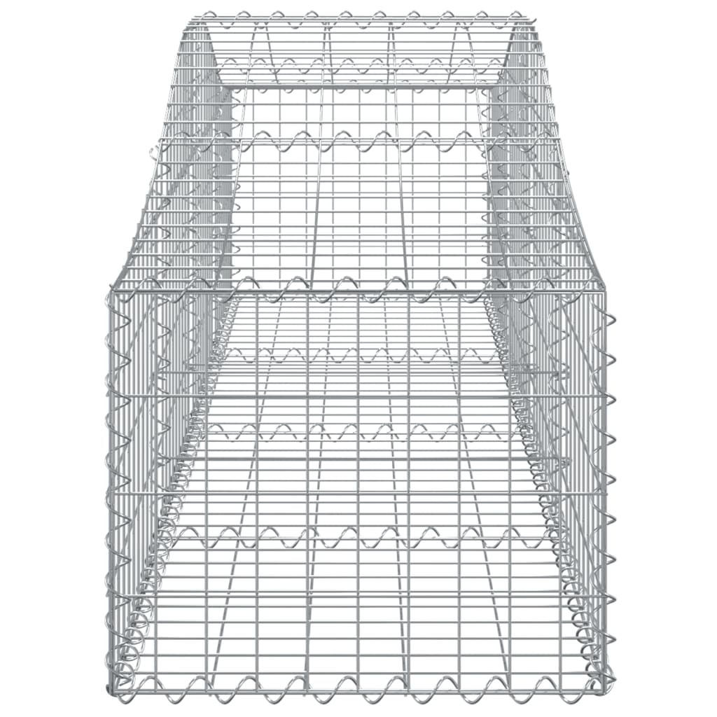 Cesti Gabbioni ad Arco 20 pz 200x50x40/60 cm Ferro Zincato