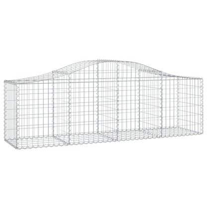 Cesti Gabbioni ad Arco 8 pz 200x50x60/80 cm Ferro Zincato