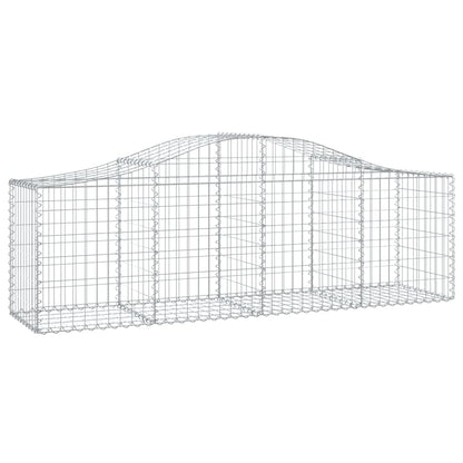 Cesti Gabbioni ad Arco 40 pz 200x50x60/80 cm Ferro Zincato