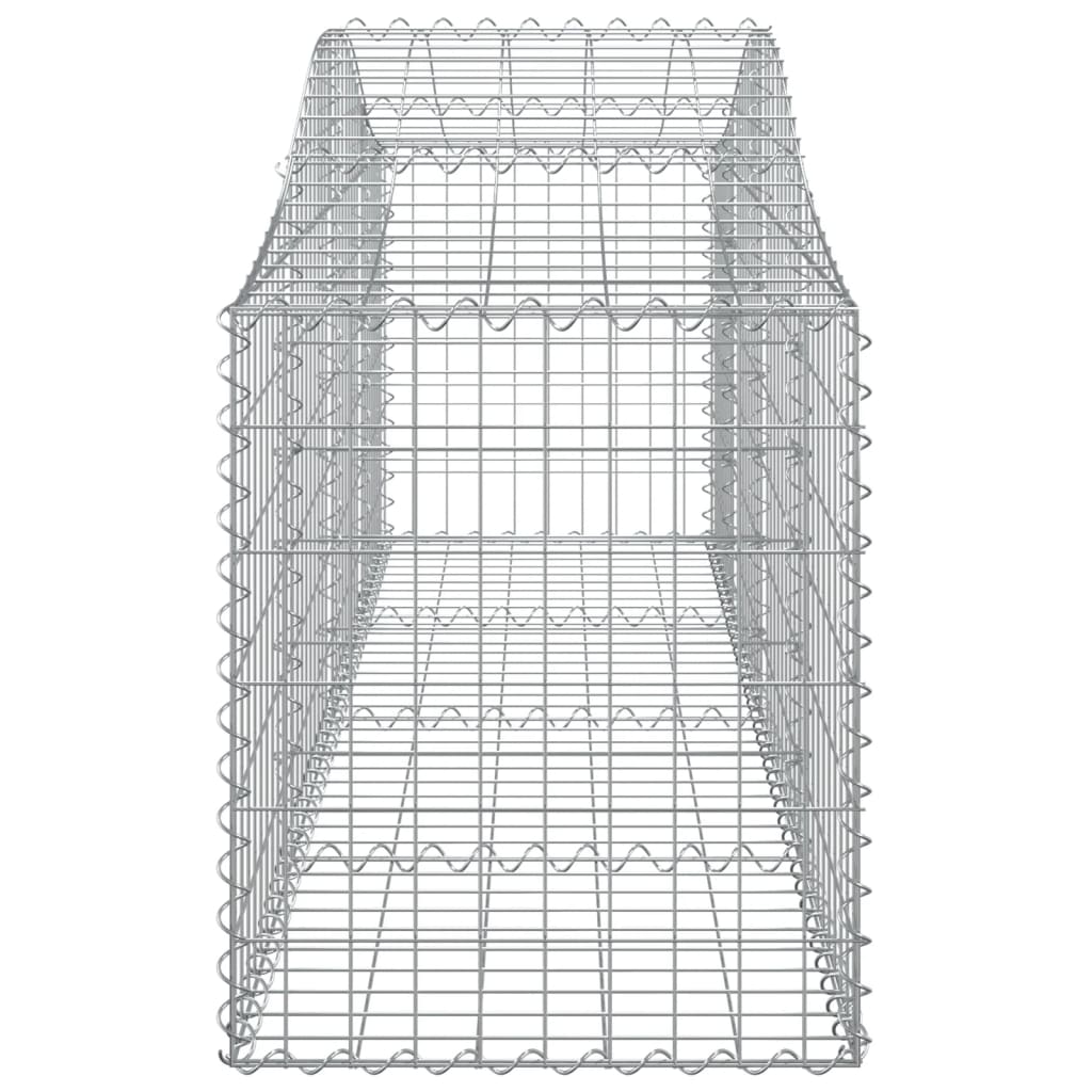 Cesti Gabbioni ad Arco 40 pz 200x50x60/80 cm Ferro Zincato