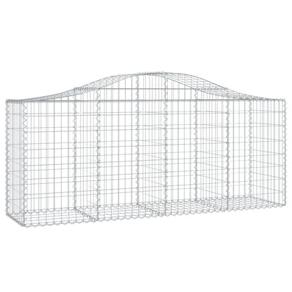 Cesti Gabbioni ad Arco 4 pz 200x50x80/100 cm Ferro Zincato