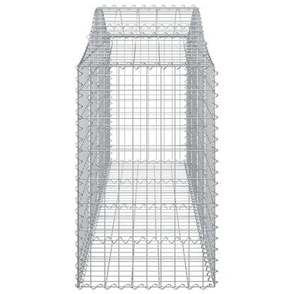 Cesti Gabbioni ad Arco 9 pz 200x50x80/100 cm Ferro Zincato