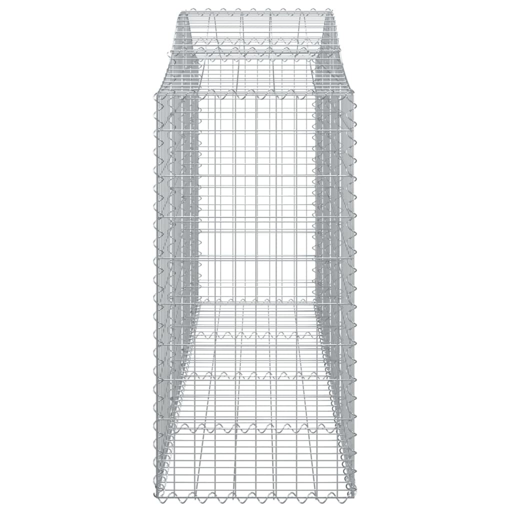 Cesti Gabbioni ad Arco 2 pz 200x50x100/120 cm Ferro Zincato