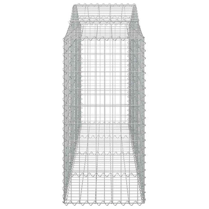 Cesti Gabbioni ad Arco 18 pz 200x50x100/120 cm Ferro Zincato