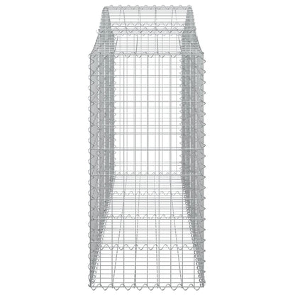 Cesti Gabbioni ad Arco 3 pz 200x50x120/140 cm Ferro Zincato