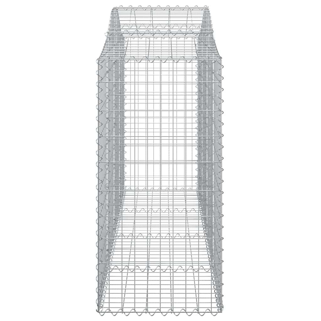 Cesti Gabbioni ad Arco 5 pz 200x50x120/140 cm Ferro Zincato