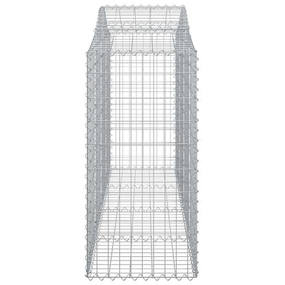 Cesti Gabbioni ad Arco 10 pz 200x50x120/140 cm Ferro Zincato