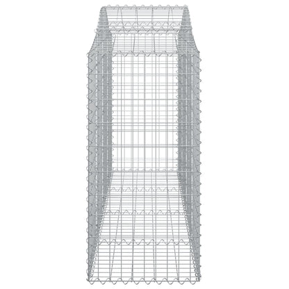 Cesti Gabbioni ad Arco 12 pz 200x50x120/140 cm Ferro Zincato