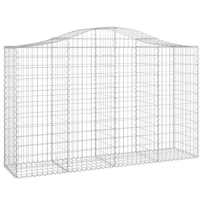 Cesti Gabbioni ad Arco 25 pz 200x50x120/140 cm Ferro Zincato