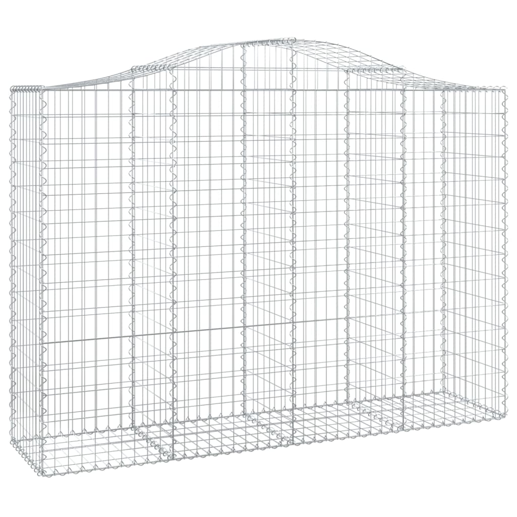 Cesti Gabbioni ad Arco 5 pz 200x50x140/160 cm Ferro Zincato