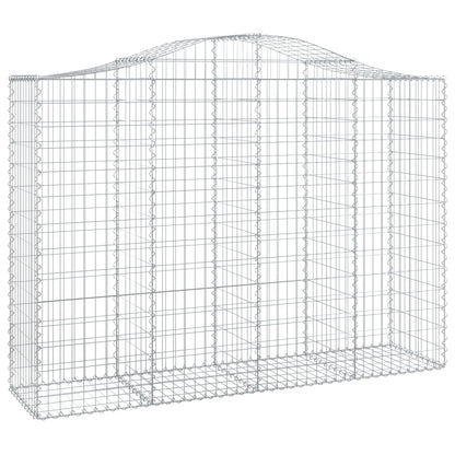 Cesti Gabbioni ad Arco 7 pz 200x50x140/160 cm Ferro Zincato