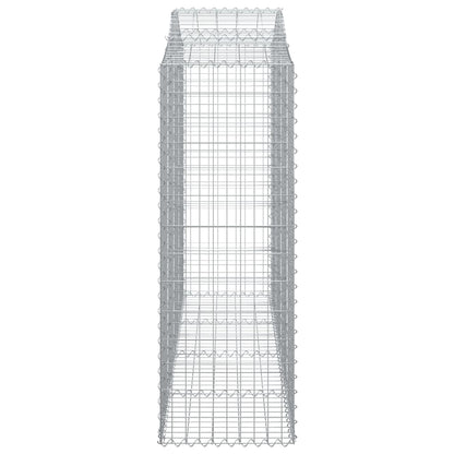 Cesti Gabbioni ad Arco 7 pz 200x50x140/160 cm Ferro Zincato