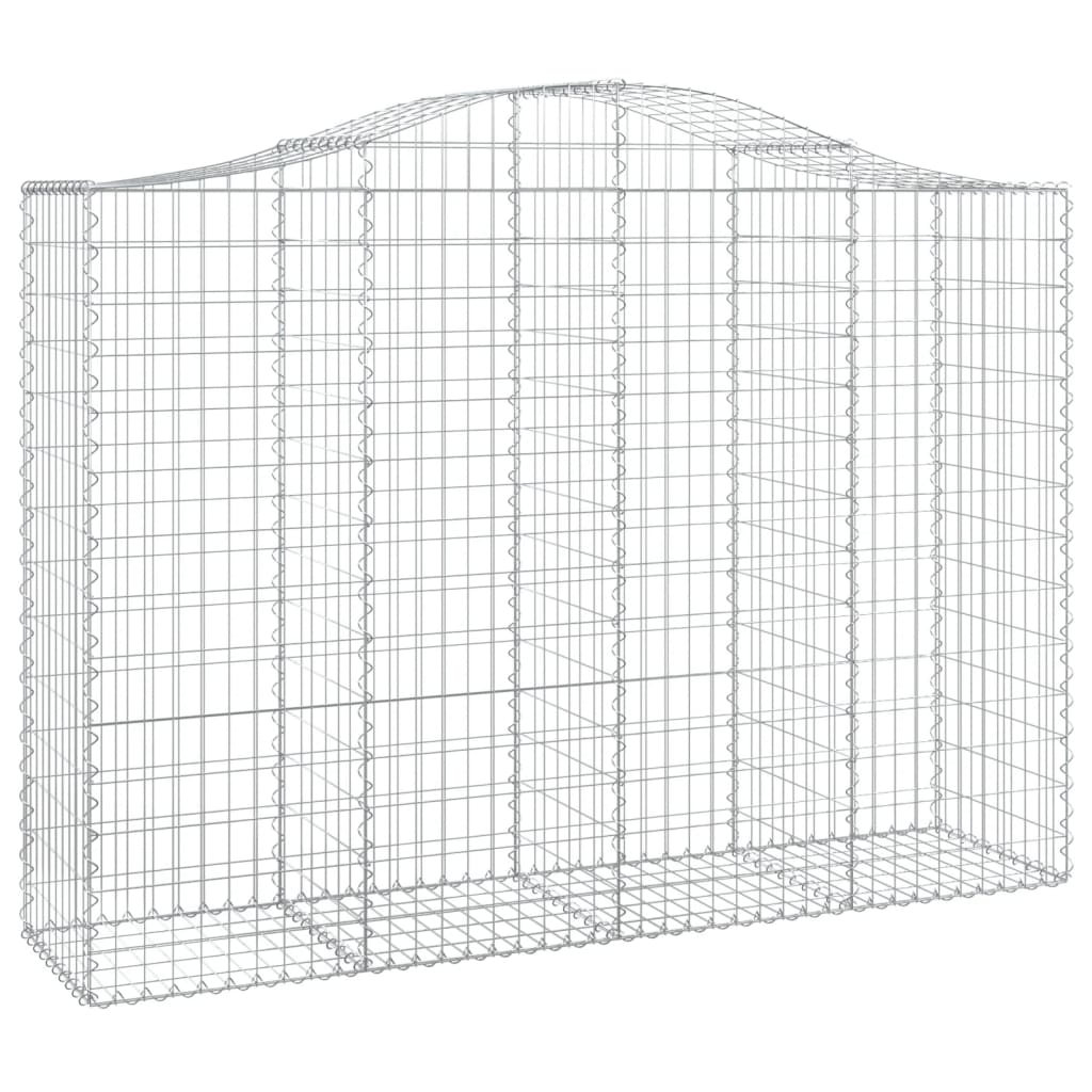 Cesti Gabbioni ad Arco 11 pz 200x50x140/160 cm Ferro Zincato