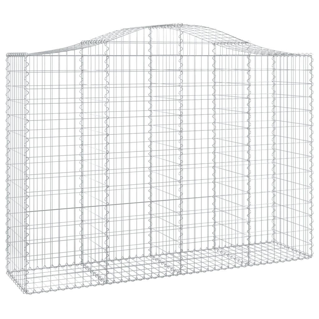 Cesti Gabbioni ad Arco 14 pz 200x50x140/160 cm Ferro Zincato