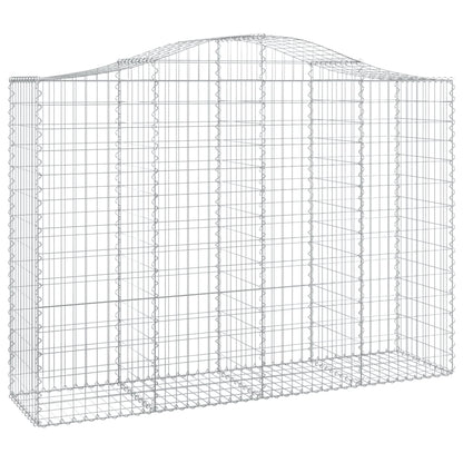 Cesti Gabbioni ad Arco 14 pz 200x50x140/160 cm Ferro Zincato