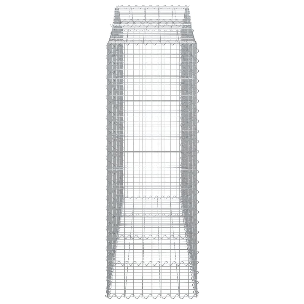 Cesti Gabbioni ad Arco 14 pz 200x50x140/160 cm Ferro Zincato