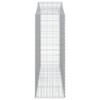 Cesti Gabbioni ad Arco 14 pz 200x50x140/160 cm Ferro Zincato