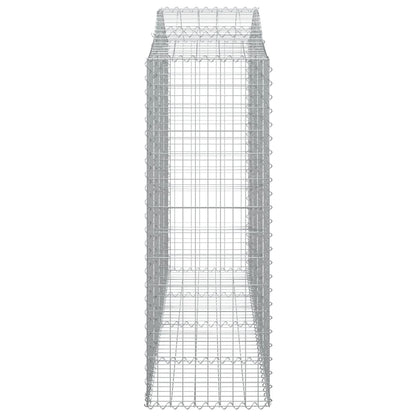 Cesti Gabbioni ad Arco 20 pz 200x50x140/160 cm Ferro Zincato