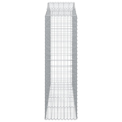 Cesti Gabbioni ad Arco 2 pz 200x50x160/180 cm Ferro Zincato