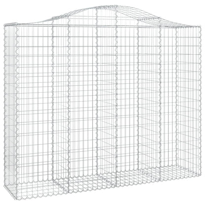 Cesti Gabbioni ad Arco 3 pz 200x50x160/180 cm Ferro Zincato
