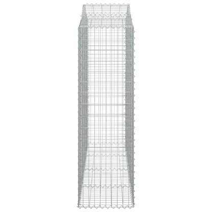 Cesti Gabbioni ad Arco 3 pz 200x50x160/180 cm Ferro Zincato