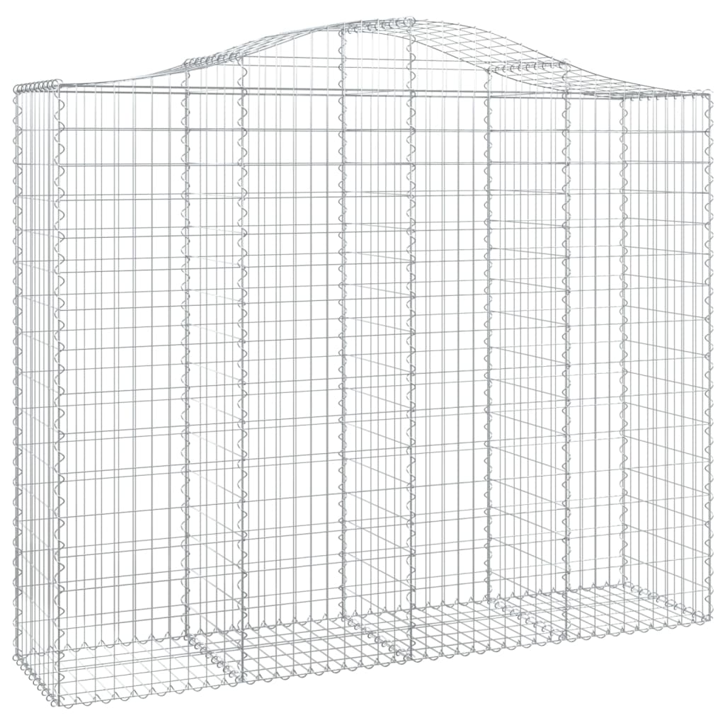 Cesti Gabbioni ad Arco 6 pz 200x50x160/180 cm Ferro Zincato