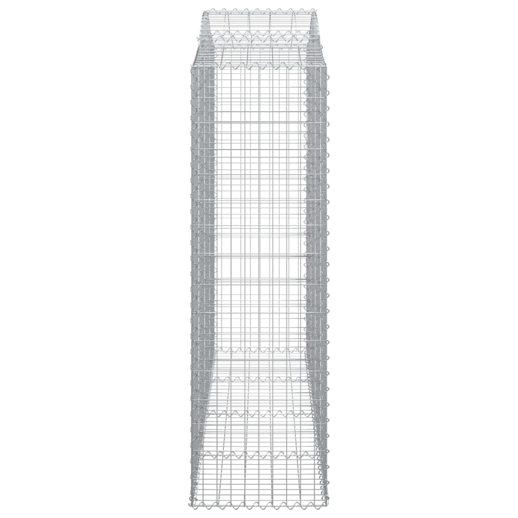 Cesti Gabbioni ad Arco 11 pz 200x50x160/180 cm Ferro Zincato