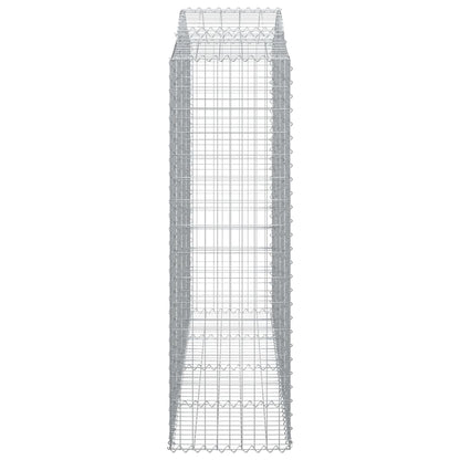 Cesti Gabbioni ad Arco 11 pz 200x50x160/180 cm Ferro Zincato