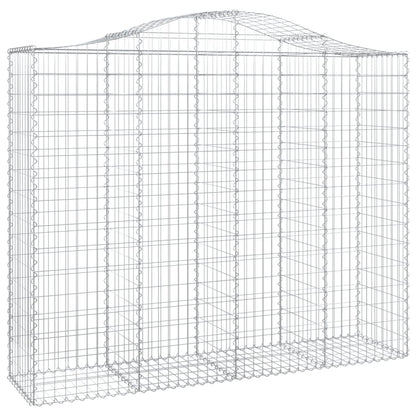 Cesti Gabbioni ad Arco 13 pz 200x50x160/180 cm Ferro Zincato
