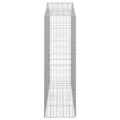Cesti Gabbioni ad Arco 13 pz 200x50x160/180 cm Ferro Zincato