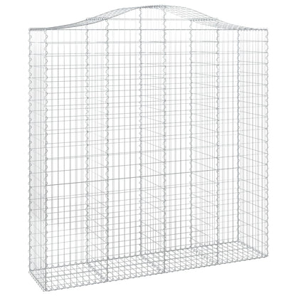 Cesti Gabbioni ad Arco 5 pz 200x50x200/220 cm Ferro Zincato