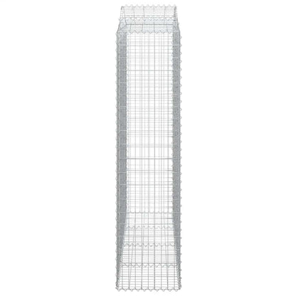 Cesti Gabbioni ad Arco 8 pz 200x50x200/220 cm Ferro Zincato
