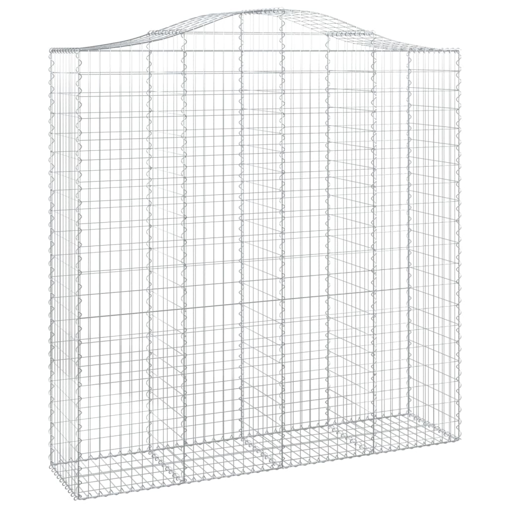 Cesti Gabbioni ad Arco 15 pz 200x50x200/220 cm Ferro Zincato