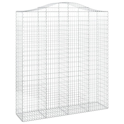 Cesti Gabbioni ad Arco 4 pz 200x50x220/240 cm Ferro Zincato