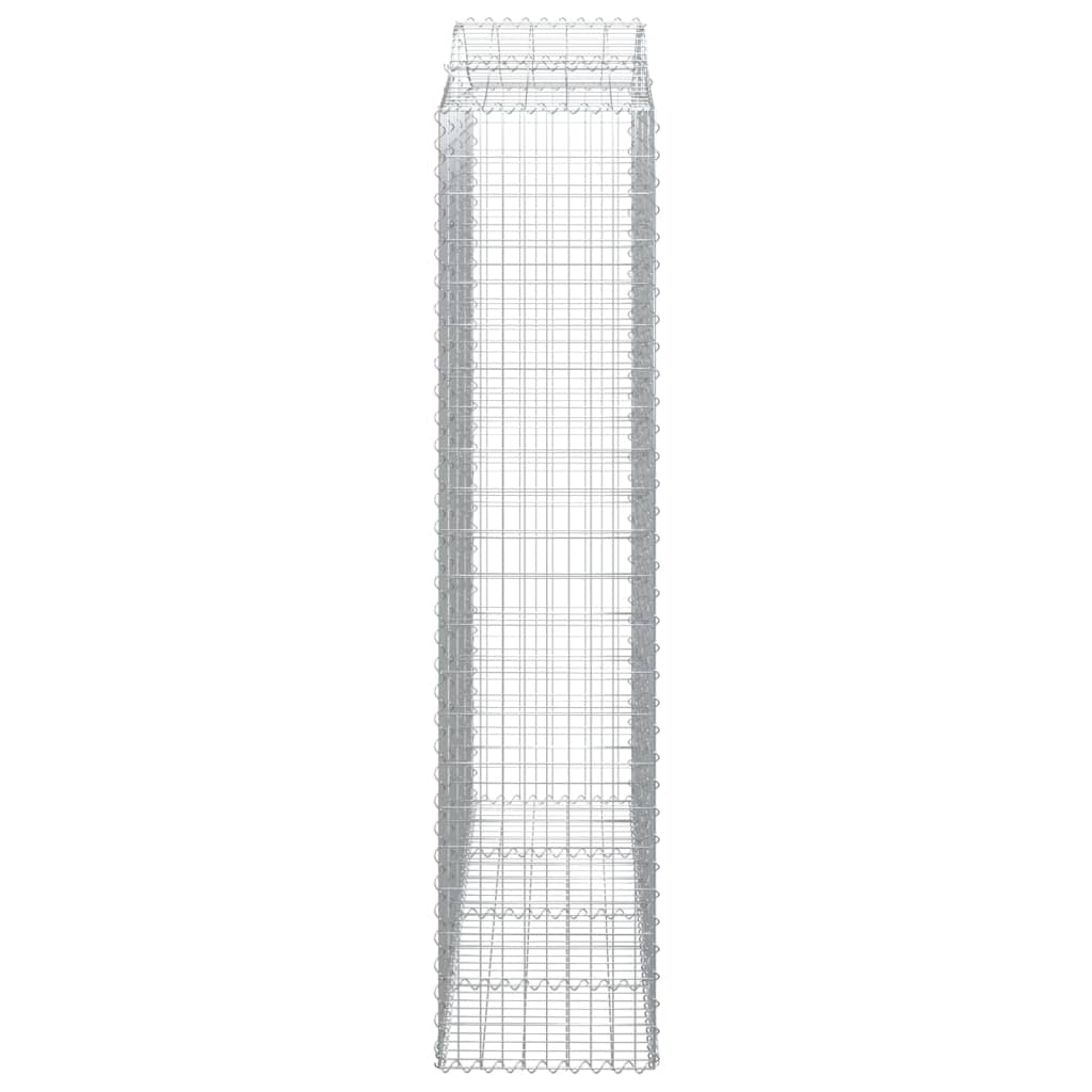 Cesti Gabbioni ad Arco 5 pz 200x50x220/240 cm Ferro Zincato