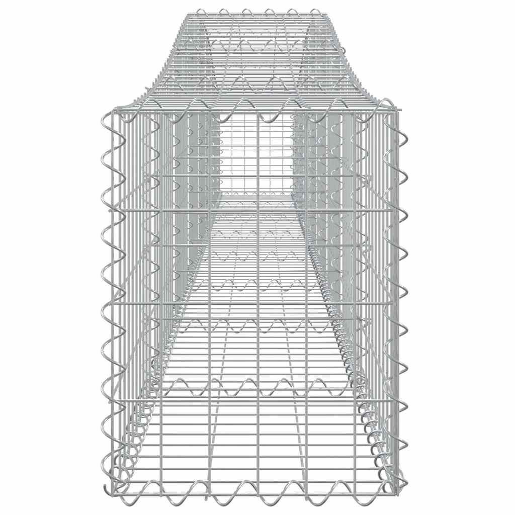 Cesti Gabbioni ad Arco 3 pz 400x30x40/60 cm Ferro Zincato