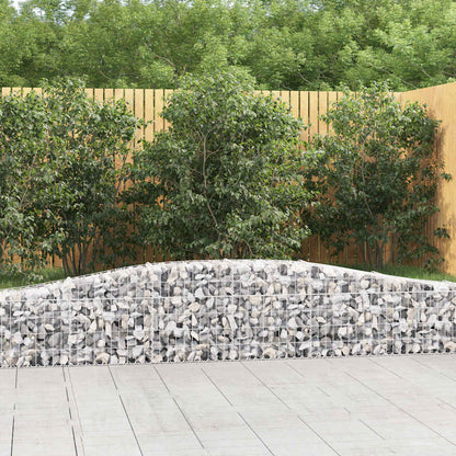 Cesti Gabbioni ad Arco 3 pz 400x30x40/60 cm Ferro Zincato