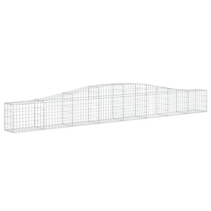 Cesti Gabbioni ad Arco 4 pz 400x30x40/60 cm Ferro Zincato
