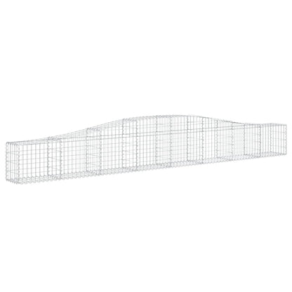 Cesti Gabbioni ad Arco 5 pz 400x30x40/60 cm Ferro Zincato