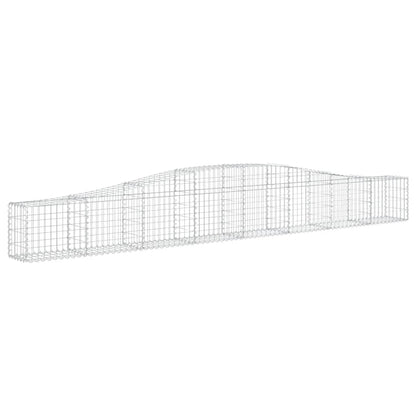 Cesti Gabbioni ad Arco 7 pz 400x30x40/60 cm Ferro Zincato