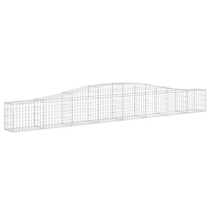 Cesti Gabbioni ad Arco 9 pz 400x30x40/60 cm Ferro Zincato