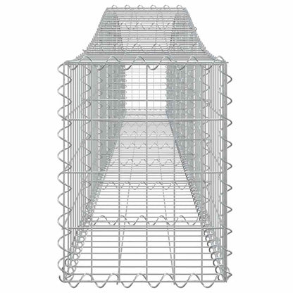 Cesti Gabbioni ad Arco 10 pz 400x30x40/60 cm Ferro Zincato