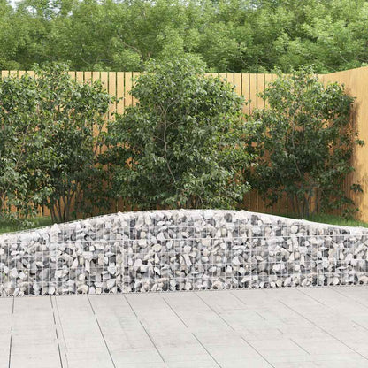 Cesti Gabbioni ad Arco 10 pz 400x30x40/60 cm Ferro Zincato