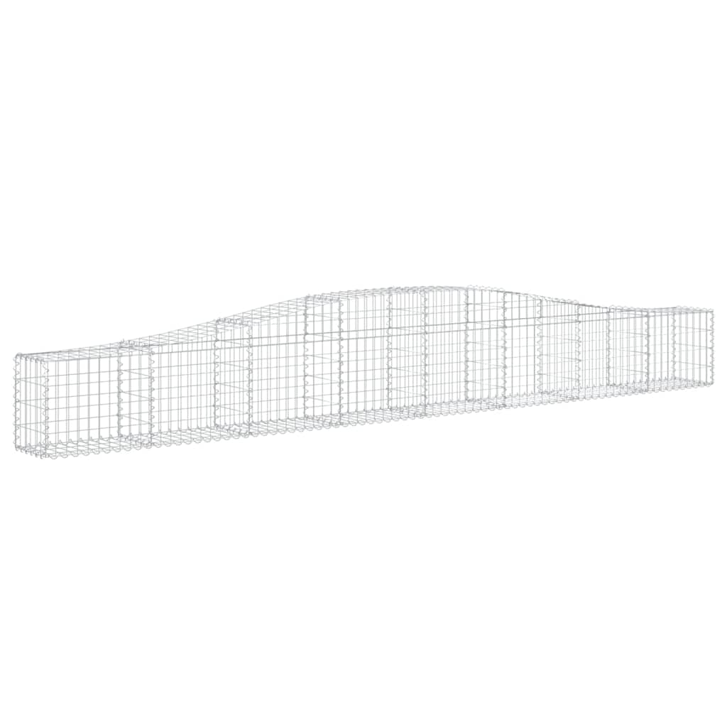 Cesti Gabbioni ad Arco 25 pz 400x30x40/60 cm Ferro Zincato